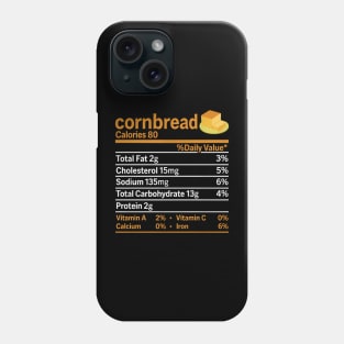 Cornbread Nutrition Food Thanksgiving Phone Case