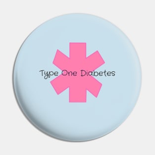 Type One Diabetes - Pink Pin