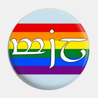 Mîl - Love (Sindarin Pride Flag) Pin