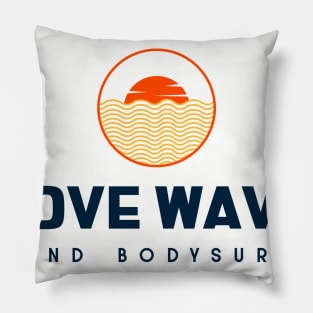 bodysurf sunset Pillow