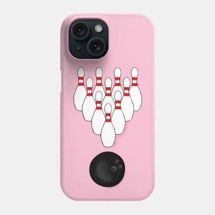 Bowling on Pink Phone Case