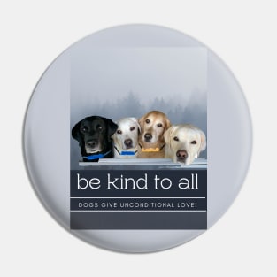 Be Kind, Unconditional Love Pin