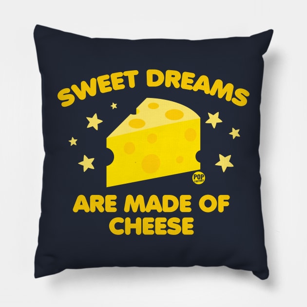 sweet dreams cheese Pillow by toddgoldmanart