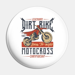 Dirt bike motocross Pin