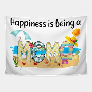 Happiness Is Being A Mema Summer Beach Happy Mother's Day Tapestry