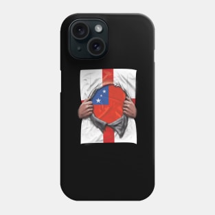 Samoa Flag English Flag Ripped - Gift for Samoan From Samoa Phone Case