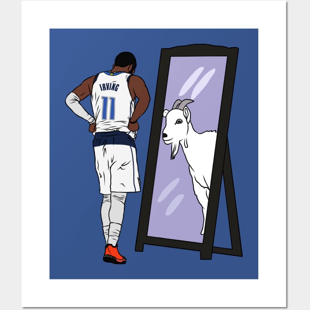 Kyrie Irving Back-To (Dallas) - Kyrie Irving - Posters and Art Prints