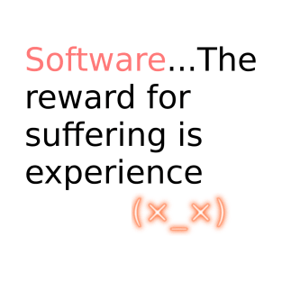 Software reward for suffering v1 T-Shirt