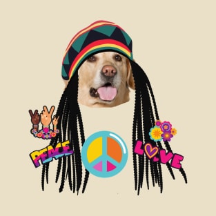 Hippie Jamaica Dog T-Shirt