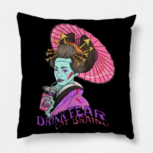 Dead Zombie Geisha Pillow