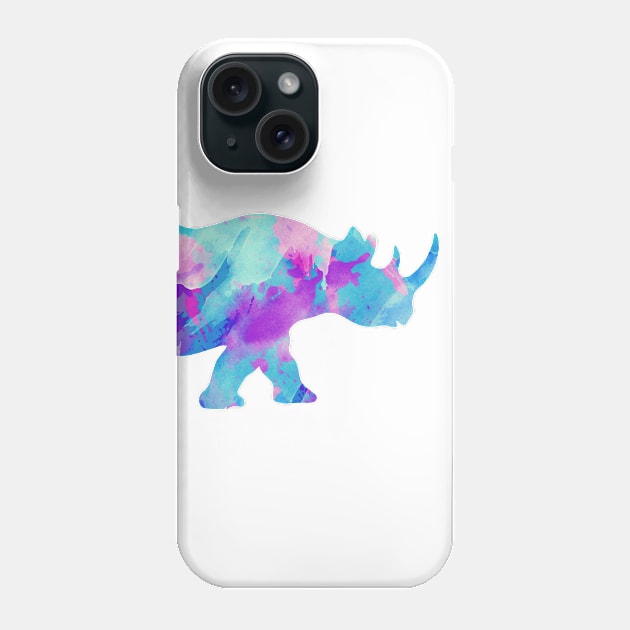 Abstract Rhino Phone Case by uniqued