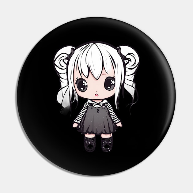 Emo Kawaii Girl Pin by animegirlnft