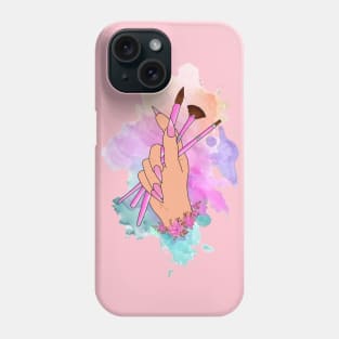 Brush in hand Phone Case