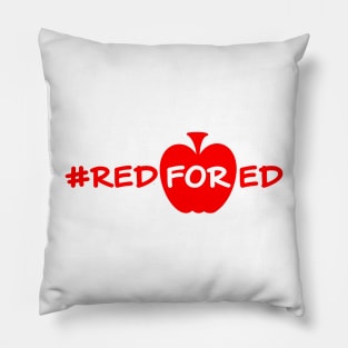 red for ed (red apple) Pillow