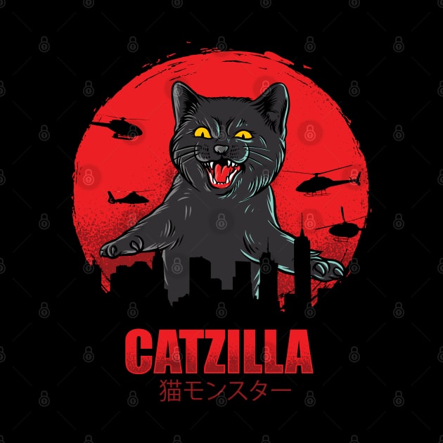 Cute Cat zilla by Pixel Poetry