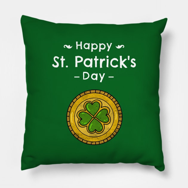 Happy St. Patrick's Day Pillow by BeerShirtly01