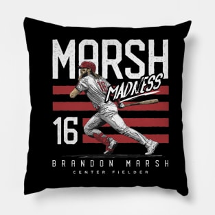 Brandon Marsh Philadelphia Marsh Madness Stripes Pillow