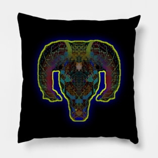 Aries 1c Black Pillow