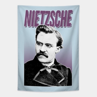 Friedrich Nietzsche Graphic Design Hipster Statement Tapestry