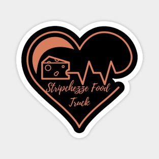 Cheese heartbeat Stripchezze Food Truck Magnet