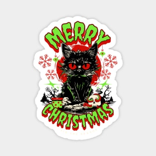 Horror Fan Christmas Greetings Magnet