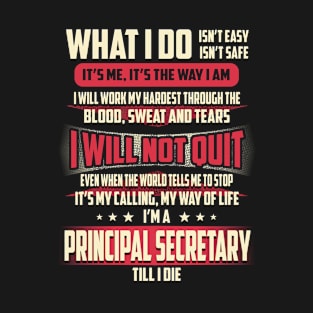 Principal Secretary What i Do T-Shirt