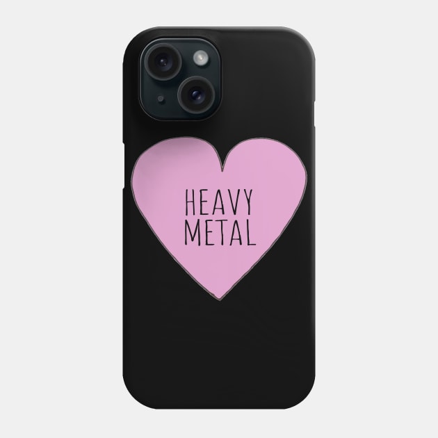 HEAVY METAL LOVE Phone Case by wanungara