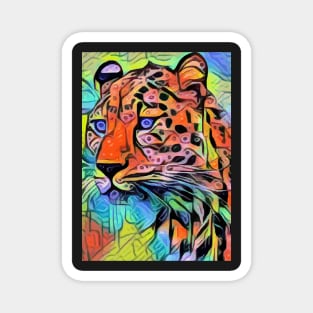 Abstract leopard Magnet