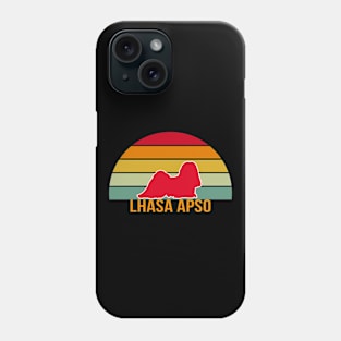 Lhasa Apso Vintage Silhouette Phone Case