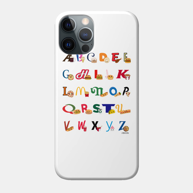 Fast Food Alphabet - Alphabet - Phone Case