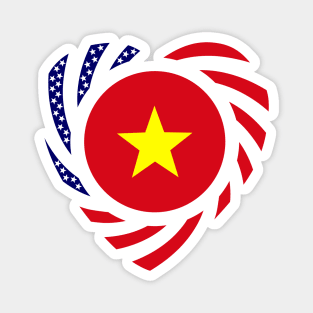 Vietnamese American Multinational Patriot Flag (Heart) Magnet