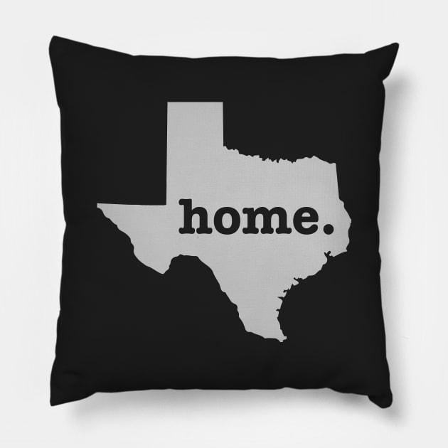 Texas Home (Dark) Pillow by MatthewJPool