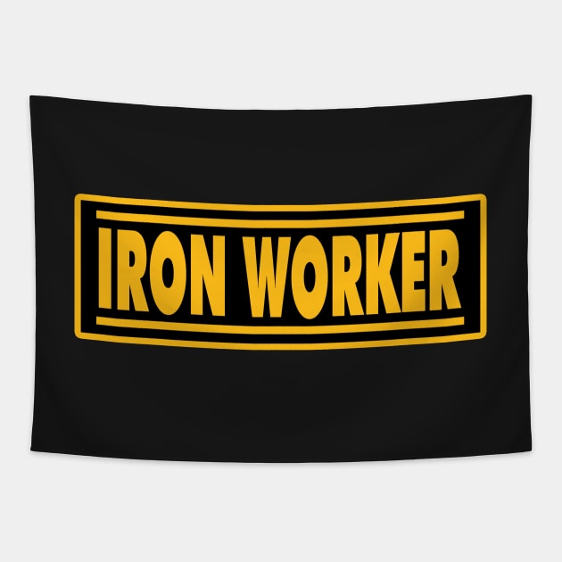 Iron Worker Tapestry by  The best hard hat stickers 