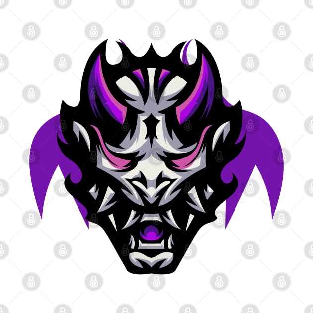 Simple Oni Mask by Vainvire