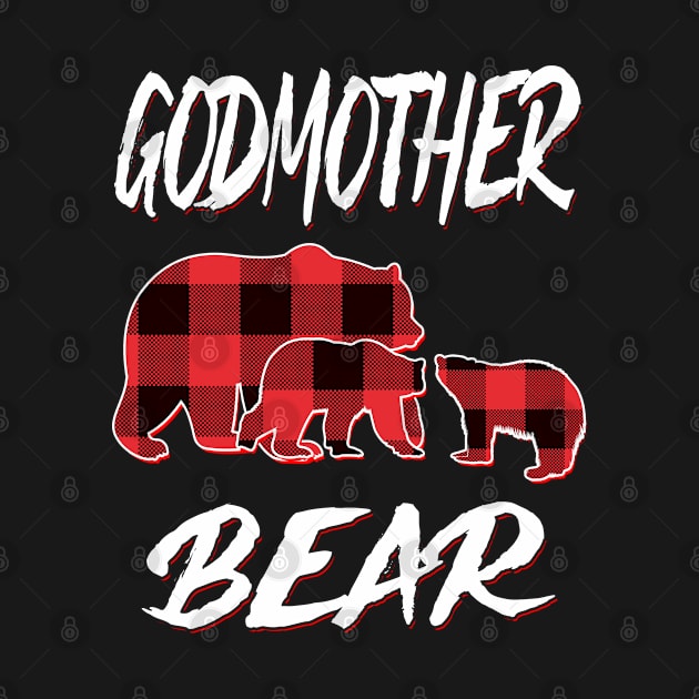 Godmother Bear Red Plaid Christmas Pajama Matching Family Gift by intelus