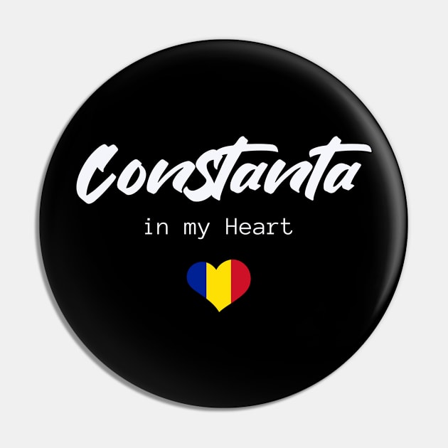 Constanta in my Heart Pin by TigrArt