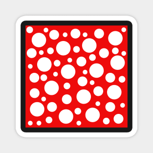 sixties polka dot pop art pattern Magnet