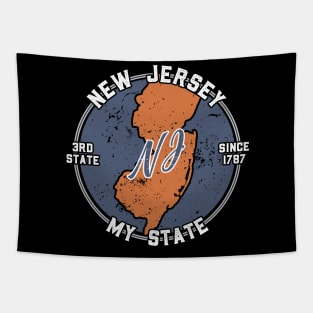 New Jersey My State Patriot State Tourist Gift Tapestry