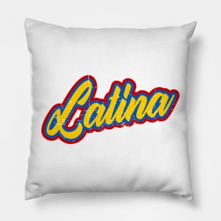 Latina - amarillo azul rojo - south american latina Pillow