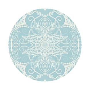 Floral Pattern in Duck Egg Blue & Cream T-Shirt