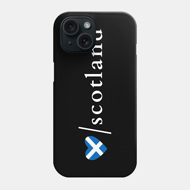 I Love Scotland Scottish Saltire Heart Phone Case by allscots