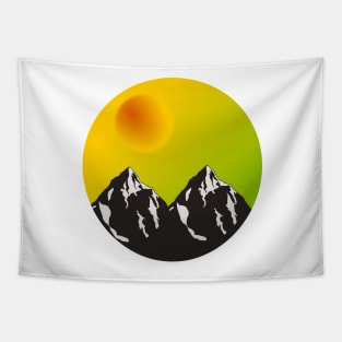 twin mountains Tapestry