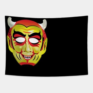 Vintage Devil Mask Tapestry