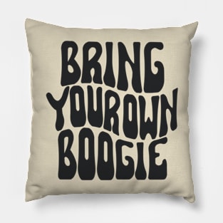 Bring Your Own Boogie Van (Black) Pillow