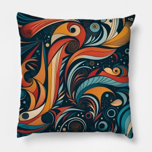 Abstract Leaves Pillow