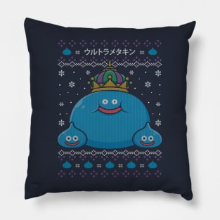 King Slime Christmas Pillow