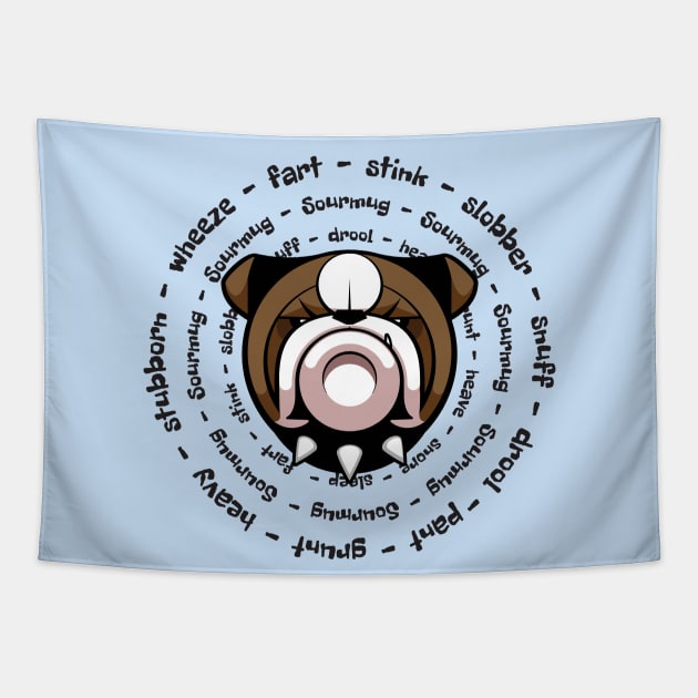 Bulldog Spirit Tapestry by OscarC