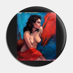 Natalie ~ oil painting Pin