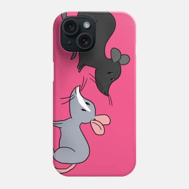 Rat butts Phone Case by SarahStrangeArt