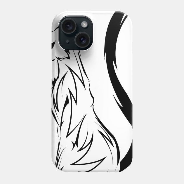 sphynx tribal cat tattoo Phone Case by MINOUCHSTORE